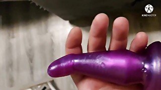 Perple dildo pussy &ass