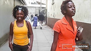 street pick up banter ends in oral 69 black lesbian makeout