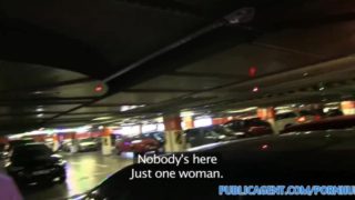 PublicAgent Pretty blonde fucks a big cock in a public car park