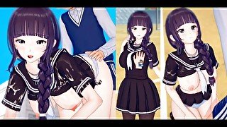 【エロゲーコイカツ！】前髪ぱっつん爆乳「双葉」おっぱい揉みセックス！[Eroge Koikatsu! ] Bangs Straight Bangs Big Breasts  "Futaba"