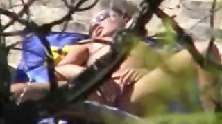 Hot girl caught masturbating on the beach