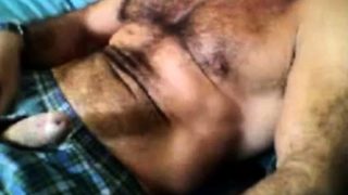 Moustache dady jerking off (no cum)