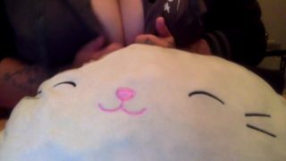 SHY PERSON JIGGLES HUGE TITS WITH CUTE STUFFED ANIMAL