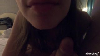 cute teen amateur blowjob & cum swallow Twice for Bet! WHO WON?