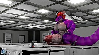 Alex Raptor, Hyper Muscle Cock Growth Potion Animation