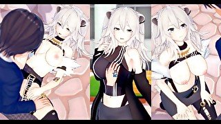 【エロゲーコイカツ！】VTuber 獅白ぼたん3DCGアニメ動画(バーチャルYoutuber)[Hentai Game Koikatsu! Shishiro Botan(Anime 3DCG