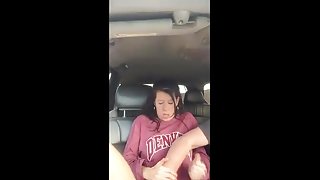 Sunday drive finger bang orgasm