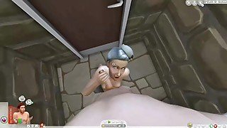 Crumplebottom Lets Play #1 - Legendary Agnes Gets Seduced - Sucking Dick in Public Toilet - SIMS 4