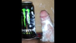 Masturbating While Comparing My Dick Size To A Monster Energy Can Part 2