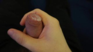 Masturbating Uncircumcised Cock from SOFT to HARD to Huge Load of CUM