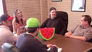 Reality Food Fetish For A Satisfied Watermelon Fucking Guy