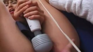 Randy Asian bitch getting her wet pussy toy fucked