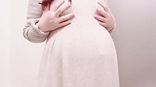 妊娠9ヶ月！旦那にはないしょの妊婦オナニー