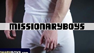 Missionary Boys - Perv Priest Fulfills His Elder's Dirty Fantasies And Makes Him Cum On His Cock