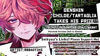 [Genshin Impact] Childe/Tartaglia ANGRY FUCKS YOU ROUGHLY! (Male Listener Pronouns)