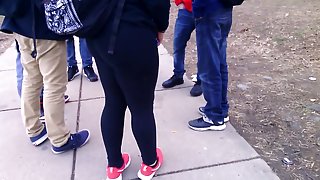 Fat Latin Teen Ass In Tights After School!!!!