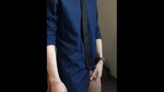 (Re-upload) After more than 24 hours of edging in formal wear... (part 2 in private video)