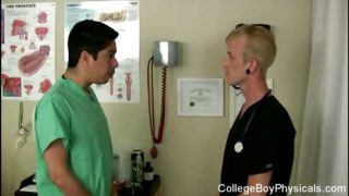 Solo Jerk off in the Doctor by the new Nurse