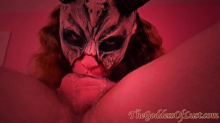 Demon Succubus swallows soul and cum with amazing sloppy deepthroat throatjob - TheGoddessOfLust