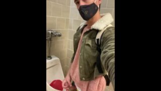 Eddie De Luca Mall Bathroom Jerking