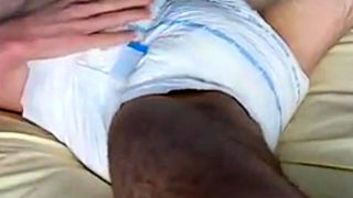 Twink Wet Diaper Masturbation