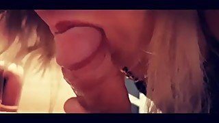 Romanian Tinder #1 sucking dick & facial cum