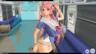 [CM3D2] Mirai Nikki Hentai - Yuno Gasai Pleasured On Train