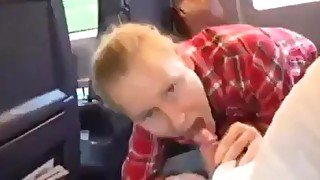 Nice blowjob on the bus. Very funny trip