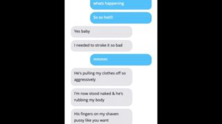 Cuck Husband Sexting Wife While She Fucks His Best Friend Part 1