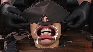 Slender model Lilith Luxe tied up and tortured by a pervert