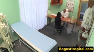 Big tit amateur pussy fucked by her doctor