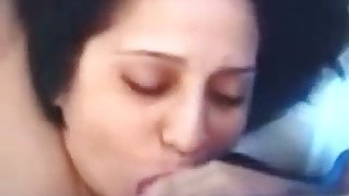 Mature Mexican wife sucks my hard dick and swallows the gravy