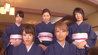Nasty Japanese women want to make a man's prick stiff