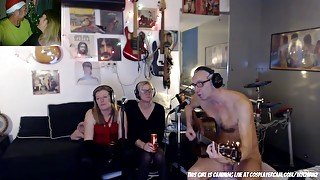 Weird CFNM webcam music show