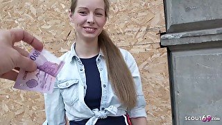 GERMAN SCOUT - CUTE TEENAGER KINUSKI TALK TO REAL LEG SHAKING ORGASM CASTING - Kinuski kakku