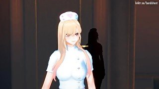 My Dress Up Darling's Marin Kitagawa is a nurse giving her man a very erotic massage until he cums