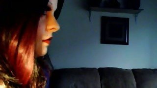 Kinky white vixen girlfriend smokes and jerks off my dick