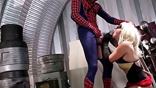 draining spideys dick MILF