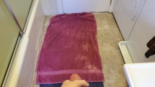 Massive Gushing Cumshot Before My Shower