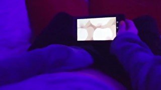 Redhead Girl masturbating watching lesbian Hentai uncensored when parents are in home