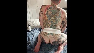 Hot tattooed butch jerks off ✨FULL VIDEO ON ONLY FANS✨