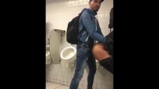 Public bathroom quickie