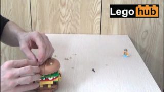 Your stepsister will love my Lego hamburger stand (building in real time)