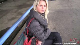 Stop bitch - czech blonde milf picked up at the bus station