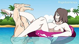 Hentai beach sex cartoon