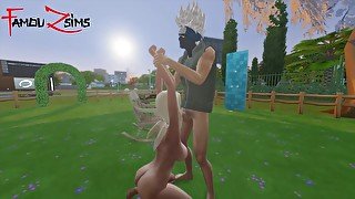 Kakashi caught Tsunade bathing naked and fucks her hard in the park. [NARUTO XXX] FAMOUZSIMS