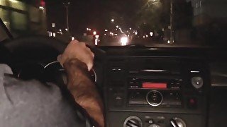 Uber Driver Fucks and Creampies Hot Redhead for 5 Stars