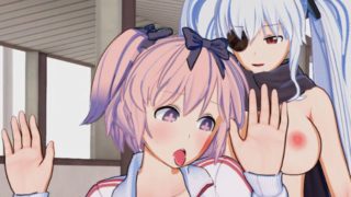 Senran Kagura - Futa Yagyuu X Hibari 3D Hentai