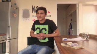 Sad-looking Czech cutie has to fuck a big-dicked stud