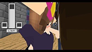 i'm getting suck by a slut in my minecraft house (goes deep)